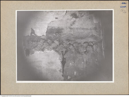 Vorderseite von Bibliotheca Hertziana [https://www.deutsche-digitale-bibliothek.de/content/lizenzen/rv-fz/] WanddekorationJüngstes Gericht (?) - Rechte Seite, oberes Register: die Verdammten, bh100614_recto. Foto.