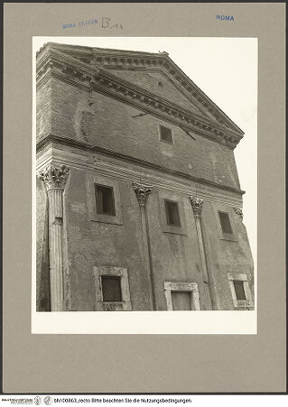 Vorderseite von Hutzel, Max [https://www.deutsche-digitale-bibliothek.de/content/lizenzen/rv-ez/] Sant'Urbano alla Caffarella - Ostseite: Ausschnitt, bh100863_recto. Foto.