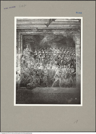 Vorderseite von ICCD (GFN) [https://www.deutsche-digitale-bibliothek.de/content/lizenzen/rv-ez/] Das Konzil des heiligen Silvester - Gesamtansicht, bh101328_recto. Foto.