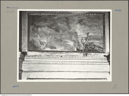 Vorderseite von ICCD [https://www.deutsche-digitale-bibliothek.de/content/lizenzen/rv-ez/] Landschaften mit Episoden aus der Vita des Propheten EliasElias in der Höhle des Bergs Oreb - Gesamtansicht, bh101332_recto. Foto.