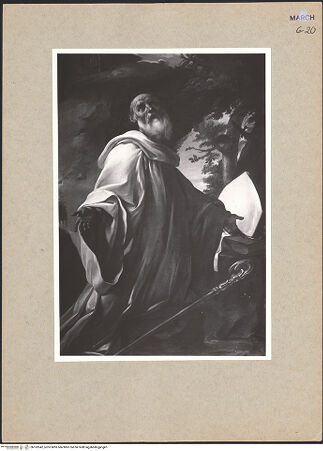 Vorderseite von G.F.N. [https://www.deutsche-digitale-bibliothek.de/content/lizenzen/rv-ez/] Hl. Benediktus - , bh102042_recto. Foto.