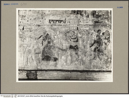 Vorderseite von Hutzel, Max [https://rightsstatements.org/page/CNE/1.0/] Szenen aus dem Leben und der Passion Christi, verschiedene Märtyrer und Szenen aus der Vita der Heiligen Urban und CaeciliaVita und Passion Christi - Die Kreuztragung, der Judaskuss, bh102327_recto. Foto: Hutzel, Max.