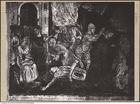 Vorderseite von ICCD [https://www.deutsche-digitale-bibliothek.de/content/lizenzen/rv-ez/] Szenen aus dem Leben der heiligen AgnesDas Martyrium der Heiligen - Detail, bh103024_recto. Foto.