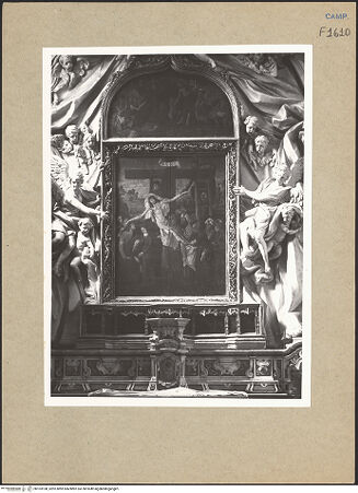 Vorderseite von ICCD [https://www.deutsche-digitale-bibliothek.de/content/lizenzen/rv-ez/] Die Kreuzabnahme; die Aufbrechung der Vorhölle - Gesamtansicht (vor der Restaurierung), bh103108_recto. Foto.