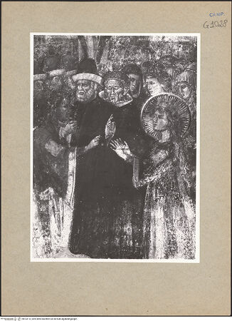 Vorderseite von ICCD [https://www.deutsche-digitale-bibliothek.de/content/lizenzen/rv-ez/] Szenen aus dem Leben der heiligen Elisabeth von ThüringenHochzeit und Jugend - Hochzeit der heiligen Elisabeth, Detail, Ludwig IV und Elisabeth, bh103113_recto. Foto.