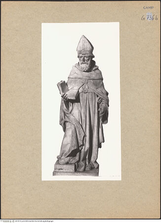 Vorderseite von ICCD [https://www.deutsche-digitale-bibliothek.de/content/lizenzen/rv-ez/] Hl. Augustinus - Frontalansicht, bh103125_recto. Foto.