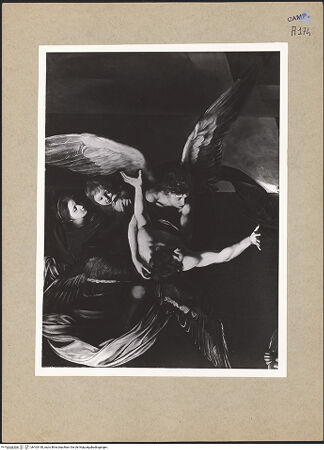 Vorderseite von ICCD [https://www.deutsche-digitale-bibliothek.de/content/lizenzen/rv-ez/] Die sieben Werke der Barmherzigkeit - Oberes Teil: Madonna und Engel, bh103140_recto. Foto.