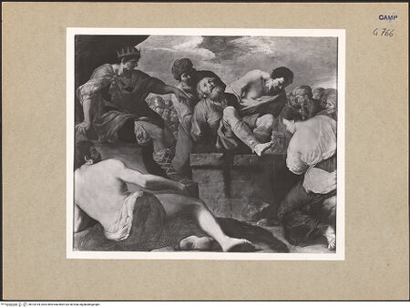 Vorderseite von ICCD [https://www.deutsche-digitale-bibliothek.de/content/lizenzen/rv-ez/] Der heilige Gregor der Erleuchter wird in eine Grube geworfen - Gesamtansicht, bh103164_recto. Foto.