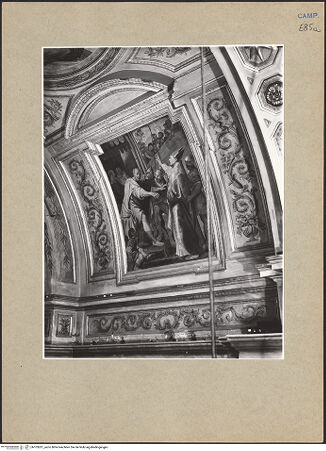 Vorderseite von ICCD [https://www.deutsche-digitale-bibliothek.de/content/lizenzen/rv-ez/] Szenen aus dem Leben des Heiligen JanuariusJanuarius heilt Timotheus - Gesamtansicht (vor der Restaurierung), bh103201_recto. Foto.