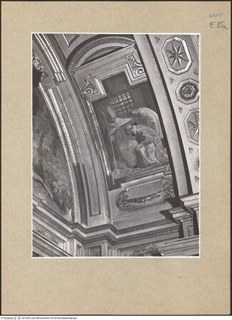 Vorderseite von ICCD [https://www.deutsche-digitale-bibliothek.de/content/lizenzen/rv-ez/] Szenen aus dem Leben des Heiligen JanuariusJanuarius wird im Gefängnis von Festus und Desiderius besucht - Gesamtansicht (vor der Restaurierung), bh103205_recto. Foto.