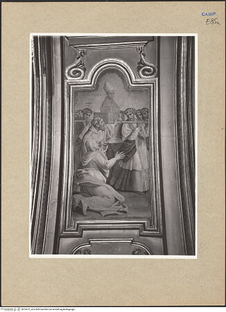 Vorderseite von ICCD [https://www.deutsche-digitale-bibliothek.de/content/lizenzen/rv-ez/] Szenen aus dem Leben des Heiligen JanuariusTranslation der Reliquien des heiligen Januarius - Gesamtansicht (vor der Restaurierung), bh103212_recto. Foto.