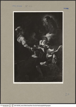 Vorderseite von ICCD [https://www.deutsche-digitale-bibliothek.de/content/lizenzen/rv-ez/] Wunder des heiligen Paschalis Baylon - Gesamtansicht, bh103255_recto. Foto.