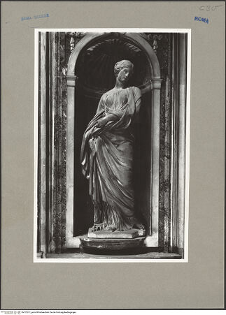 Vorderseite von ICCD [https://www.deutsche-digitale-bibliothek.de/content/lizenzen/rv-ez/] Die heilige Susanna - Gesamtansicht, frontal, bh103261_recto. Foto.