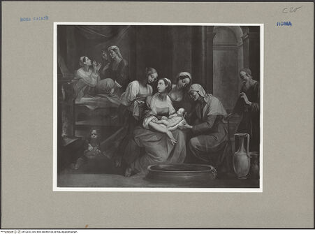 Vorderseite von ICCD [https://www.deutsche-digitale-bibliothek.de/content/lizenzen/rv-ez/] Geburt Mariens - Gesamtansicht, bh103342_recto. Foto.