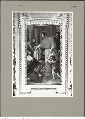 Vorderseite von ICCD [https://www.deutsche-digitale-bibliothek.de/content/lizenzen/rv-ez/] KapellenausstattungKarl Borromäus besucht Pestkranke in Mailand - , bh103381_recto. Foto.