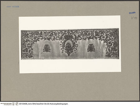 Vorderseite von ICCD [https://www.deutsche-digitale-bibliothek.de/content/lizenzen/rv-ez/] Altarverkleidung - , bh103400_recto. Foto.