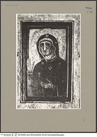 Vorderseite von ICCD [https://www.deutsche-digitale-bibliothek.de/content/lizenzen/rv-ez/] Marienikone - Aufnahme nach der Restaurierung 1931, bh103429_recto. Foto.