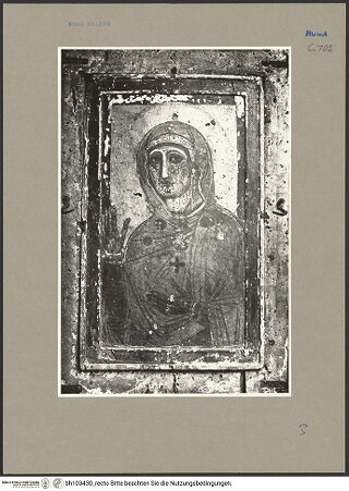 Vorderseite von ICCD [https://www.deutsche-digitale-bibliothek.de/content/lizenzen/rv-ez/] Marienikone - Aufnahme vor der Restaurierung 1931, bh103430_recto. Foto.