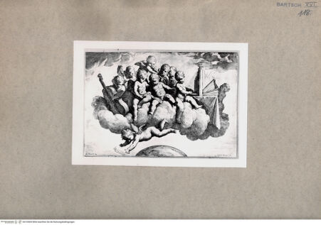 Vorderseite von  [http://creativecommons.org/publicdomain/mark/1.0/] Zehn Engel mit Musikinstrumenten - , bh103605. Foto.