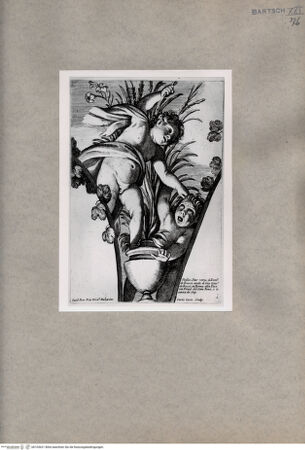 Vorderseite von  [http://creativecommons.org/publicdomain/mark/1.0/] Zwei Engel, einer wird nach unten gedrückt - , bh103621. Foto.