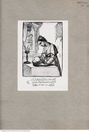 Vorderseite von  [http://creativecommons.org/publicdomain/mark/1.0/] Frau meditierend über einem Totenschädel - , bh103650. Foto.