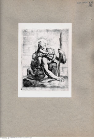 Vorderseite von  [http://creativecommons.org/publicdomain/mark/1.0/] Heiliger Christophorus - , bh103659. Foto.