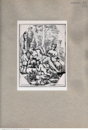 Vorderseite von  [http://creativecommons.org/publicdomain/mark/1.0/] Saturn und Rhea - , bh103691. Foto.