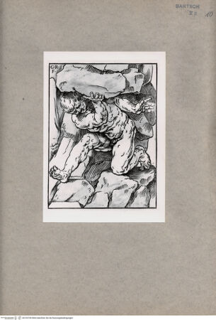 Vorderseite von  [http://creativecommons.org/publicdomain/mark/1.0/] Studie zu einem Giganten - , bh103740. Foto.