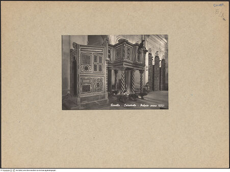 Vorderseite von unbekannt [https://www.deutsche-digitale-bibliothek.de/content/lizenzen/rv-ez/] Evangelienkanzel - Gesamtansicht, bh103882_recto. Foto.