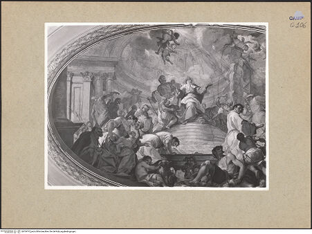 Vorderseite von Sopr. BAS NA [https://www.deutsche-digitale-bibliothek.de/content/lizenzen/rv-ez/] Salomos Tempel wird geweiht - Teilansicht, bh104112_recto. Foto.