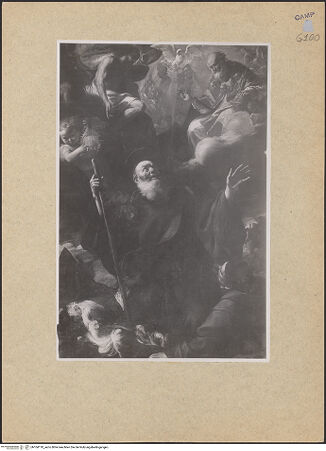 Vorderseite von Sopr. BAS NA [https://www.deutsche-digitale-bibliothek.de/content/lizenzen/rv-ez/] Ekstase des heiligen Franz von Paola - Gesamtansicht, bh104118_recto. Foto.