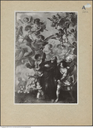 Vorderseite von Sopr. BAS NA [https://www.deutsche-digitale-bibliothek.de/content/lizenzen/rv-ez/] Extase des heiligen Nikolaus von Tolentino - Gesamtansicht, bh104122_recto. Foto.