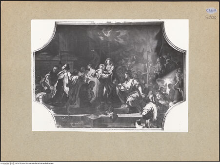 Vorderseite von Sopr. BAS NA [https://www.deutsche-digitale-bibliothek.de/content/lizenzen/rv-ez/] Die Anbetung durch die Heiligen Drei Könige - Gesamtansicht, bh104126_recto. Foto.