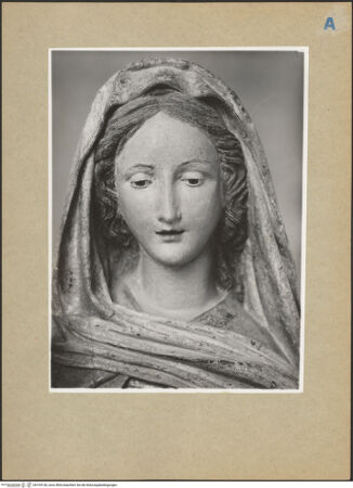 Vorderseite von Sopr. BAS NA [https://www.deutsche-digitale-bibliothek.de/content/lizenzen/rv-ez/] Madonna - Maria, Kopf, bh104128_recto. Foto.
