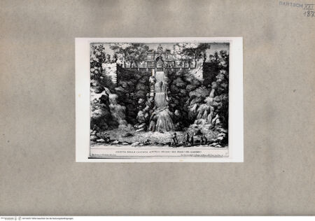 Vorderseite von  [http://creativecommons.org/publicdomain/mark/1.0/] Blick auf den Wasserfall - , bh104297. Foto.