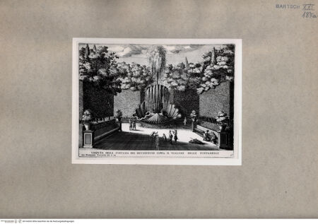 Vorderseite von  [http://creativecommons.org/publicdomain/mark/1.0/] Sicht von der  Fontana del Bicchierone - , bh104302. Foto.