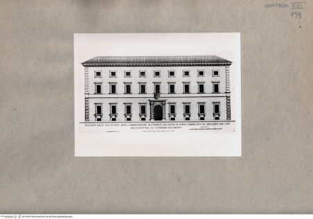 Vorderseite von  [http://creativecommons.org/publicdomain/mark/1.0/] Fassade des Palazzo di S. Spirito - , bh104323. Foto.