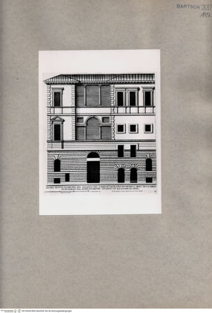 Vorderseite von  [http://creativecommons.org/publicdomain/mark/1.0/] Rückseite des Palazzo Silvestri - , bh104344. Foto.