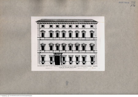Vorderseite von  [http://creativecommons.org/publicdomain/mark/1.0/] Fassade des Palazzo d'Este - , bh104356. Foto.