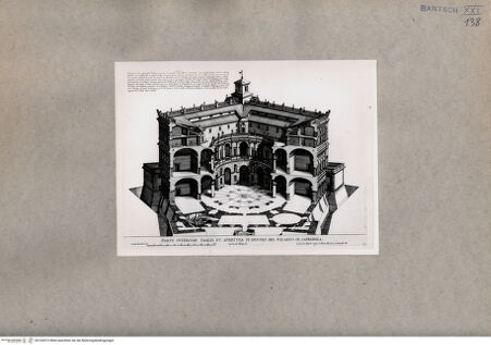 Vorderseite von  [http://creativecommons.org/publicdomain/mark/1.0/] Aufriss des Palazzo Farnese in Caprarola - , bh104372. Foto.