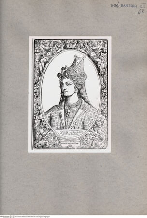Vorderseite von  [http://creativecommons.org/publicdomain/mark/1.0/] Bildnis Roxelanes, Ehefrau des osmanischen Sultans Süleyman I. - , bh104553. Foto.