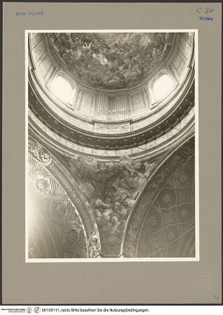 Vorderseite von Hutzel, Max [https://www.deutsche-digitale-bibliothek.de/content/lizenzen/rv-fz/] Sant'Andrea delle Fratte - Ansicht mit südwestlichem Pendentif, bh105111_recto. Foto: Hutzel, Max.