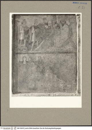 Vorderseite von Hutzel, Max [https://rightsstatements.org/page/CNE/1.0/] Szenen aus dem Leben und der Passion Christi, verschiedene Märtyrer und Szenen aus der Vita der Heiligen Urban und CaeciliaVita und Passion Christi - Die Anbetung der heiligen drei Könige, der Kindermord zu Bethlehem, bh106047_recto. Foto: Hutzel, Max.