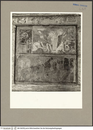 Vorderseite von Hutzel, Max [https://rightsstatements.org/page/CNE/1.0/] Szenen aus dem Leben und der Passion Christi, verschiedene Märtyrer und Szenen aus der Vita der Heiligen Urban und CaeciliaVita der Heiligen Urban und Caecilia - Oben: Der heilige Urban tauft den Kerkermeister Anolinus, Martyrium des Anolinus, Urban bringt den Jupiter-Tempel zum Einsturz & Unten: Enthauptung Urbans und seiner Gefährten vor dem Diana-Tempel, bh106059_recto. Foto: Hutzel, Max.