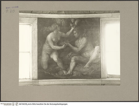 Vorderseite von Hutzel, Max [https://www.deutsche-digitale-bibliothek.de/content/lizenzen/rv-fz/] Szenen aus der GenesisSündenfall - , bh106230_recto. Foto: Hutzel, Max.