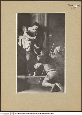 Vorderseite von Musée National du Louvre [https://www.deutsche-digitale-bibliothek.de/content/lizenzen/rv-ez/] Madonna dei Pellegrini, detta 'Madonna di Loreto' - Gesamtansicht, bh106439_recto. Foto.