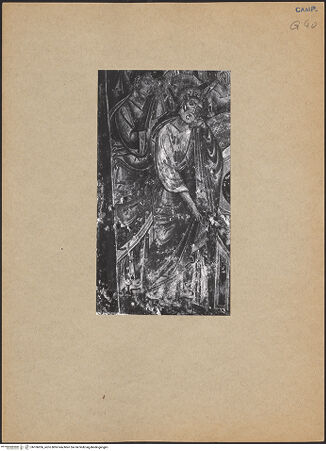 Vorderseite von Bibliotheca Hertziana [https://www.deutsche-digitale-bibliothek.de/content/lizenzen/rv-fz/] Marientod - Detail: Apostel Petrus, bh106956_recto. Foto.