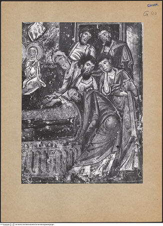 Vorderseite von Bibliotheca Hertziana [https://www.deutsche-digitale-bibliothek.de/content/lizenzen/rv-fz/] Marientod - Detail: Apostel, bh106958_recto. Foto.