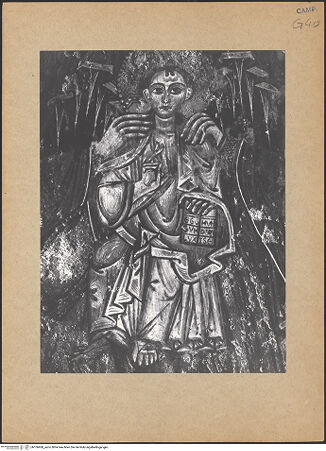 Vorderseite von Bibliotheca Hertziana [https://www.deutsche-digitale-bibliothek.de/content/lizenzen/rv-fz/] Madonna mit Thomas sowie dem Erzengel MichaelTheotokos - Detail: Christuskind, bh106960_recto. Foto.