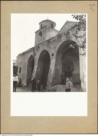 Vorderseite von Bibliotheca Hertziana [https://www.deutsche-digitale-bibliothek.de/content/lizenzen/rv-fz/] Santissima Annunziata - Fassade, Gesamtansicht, bh107236_recto. Foto: Lehmann-Brockhaus, Otto.